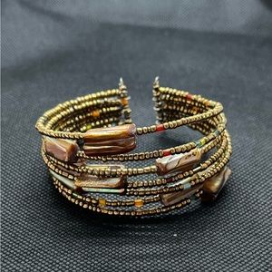 Wired beaded bracelet